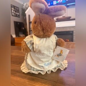 Vintage Eden Toys “ Mrs. Rabbit “ Peter Rabbit Beatrix Potter Dress Apron Tags
